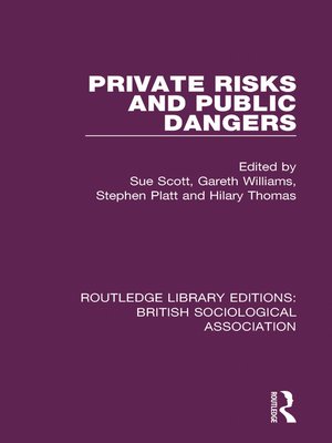 cover image of Private Risks and Public Dangers